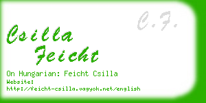 csilla feicht business card